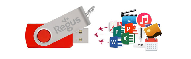 Flash Drive Datenaufspielung
