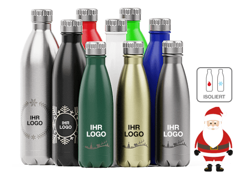 Nova Christmas - Trinkflaschen mit Logo