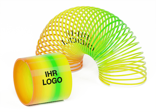 Reel - Federndes Spielzeug mit Logo