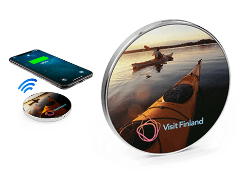 Cirque - Wireless Ladegerät Bedrucken Werbeartikel Cirque - Wireless Ladegerät Bedrucken Werbeartikel