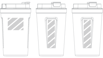 Reise-Becher Siebdruck