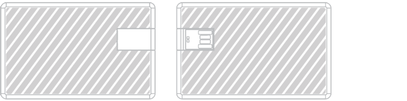 USB Karte Siebdruck