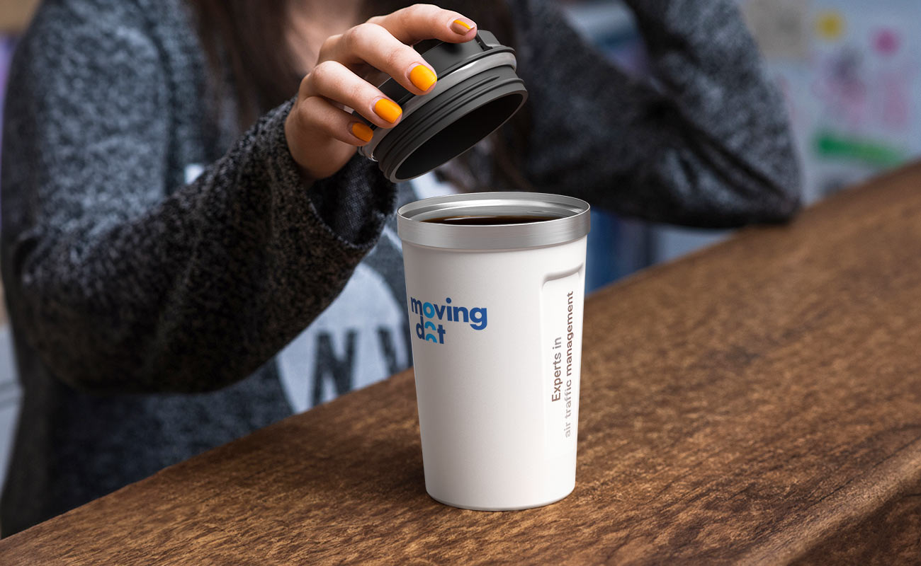 Aroma - Personalisierter isolierter Becher aus rostfreiem Stahl gallery thumbnail