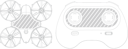 Kleine Drohne Siebdruck