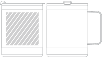 Reise-Becher Siebdruck