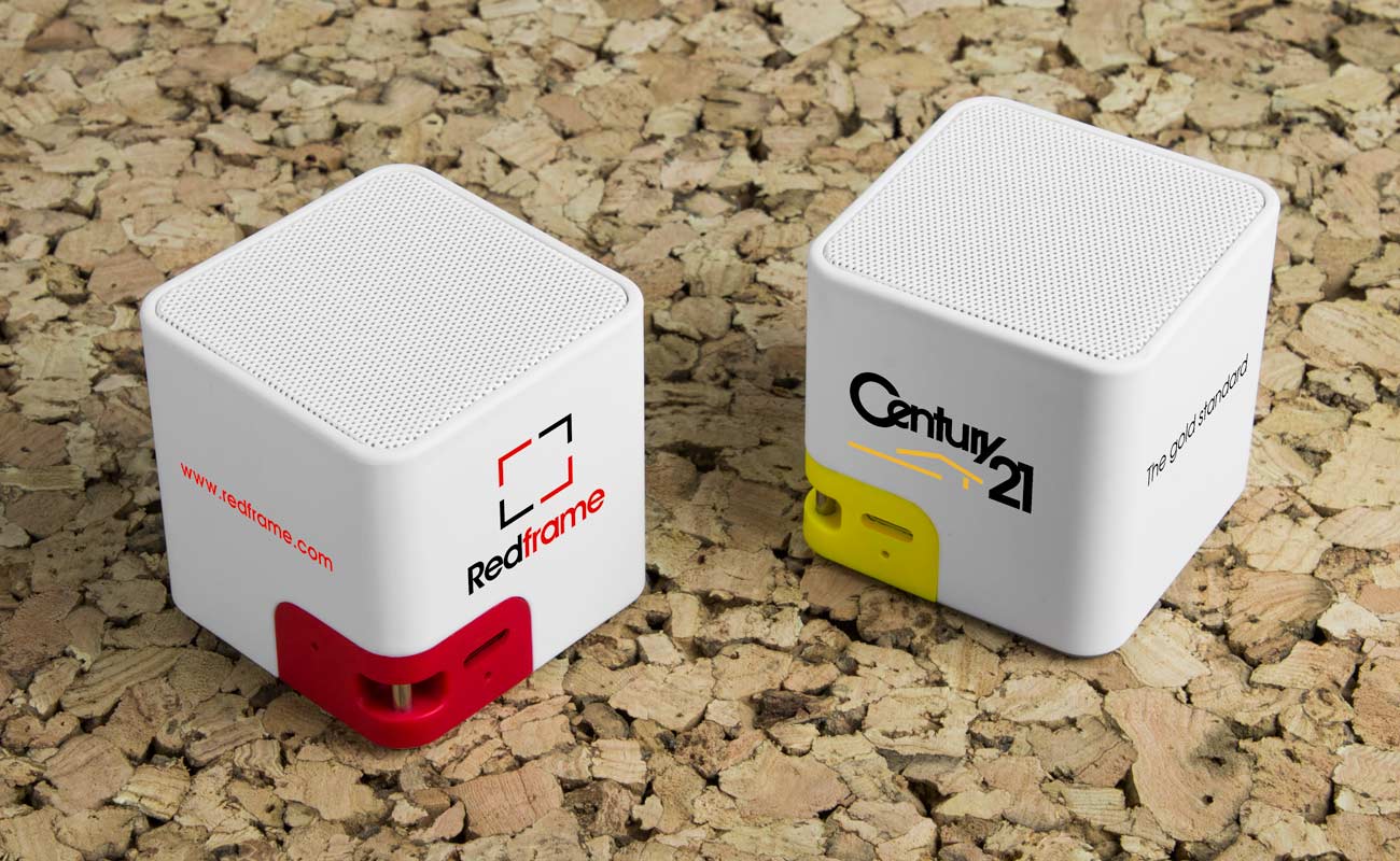Cube - Bluetooth Lautsprecher mit Logo gallery thumbnail