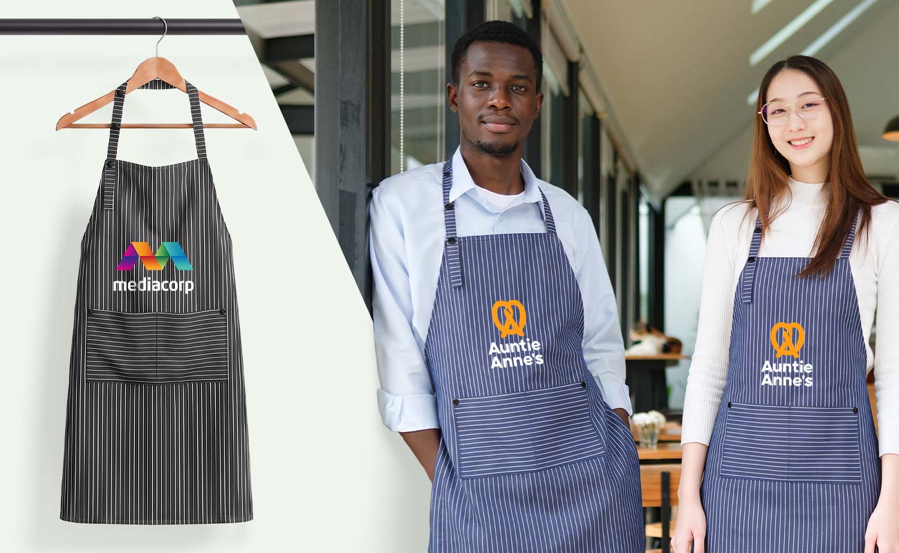 Personalisierte Schürzen mit Logodruck, Cuisine