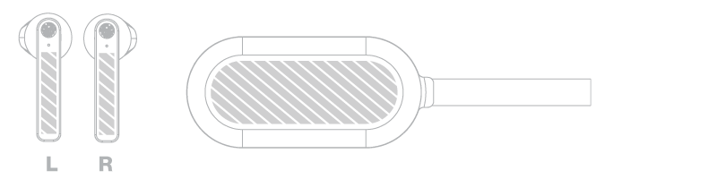 Bluetooth® In-Ohr-Kopfhörer Siebdruck