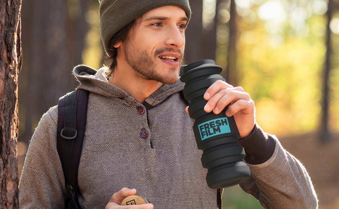 Flexi - Faltbare Trinkflaschen mit Logo gallery thumbnail