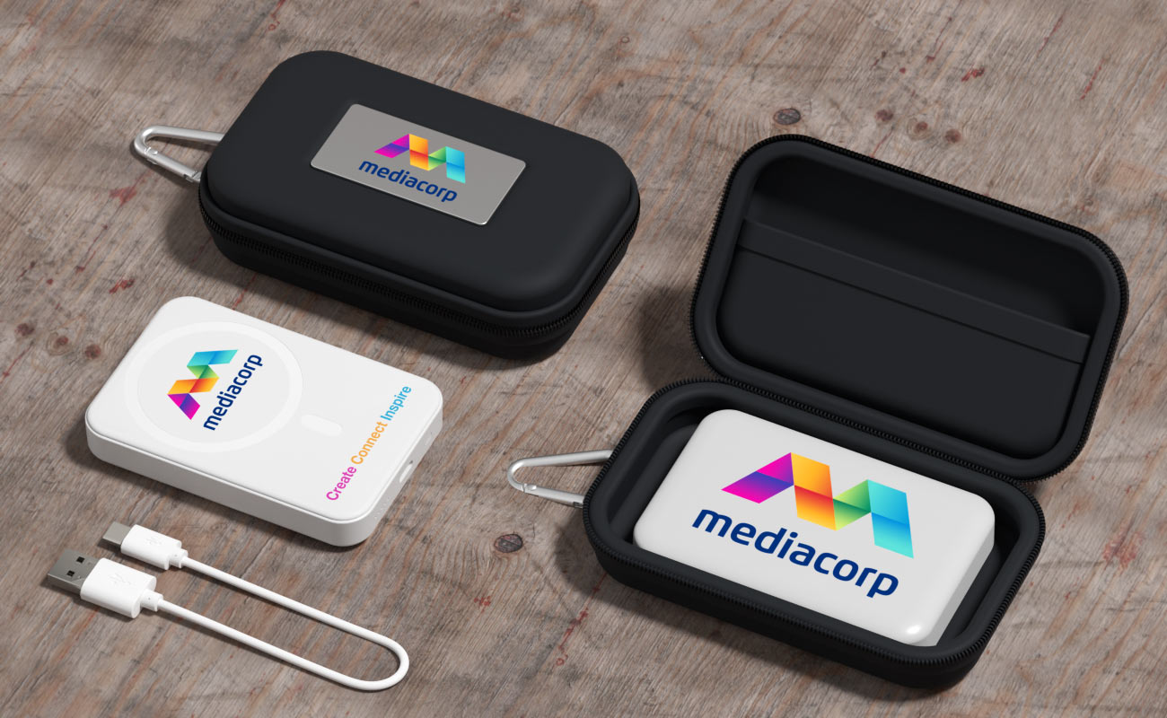 Force - Magnetische kabellose Powerbanks mit Logo gallery thumbnail