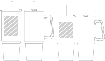 Reise-Becher Siebdruck