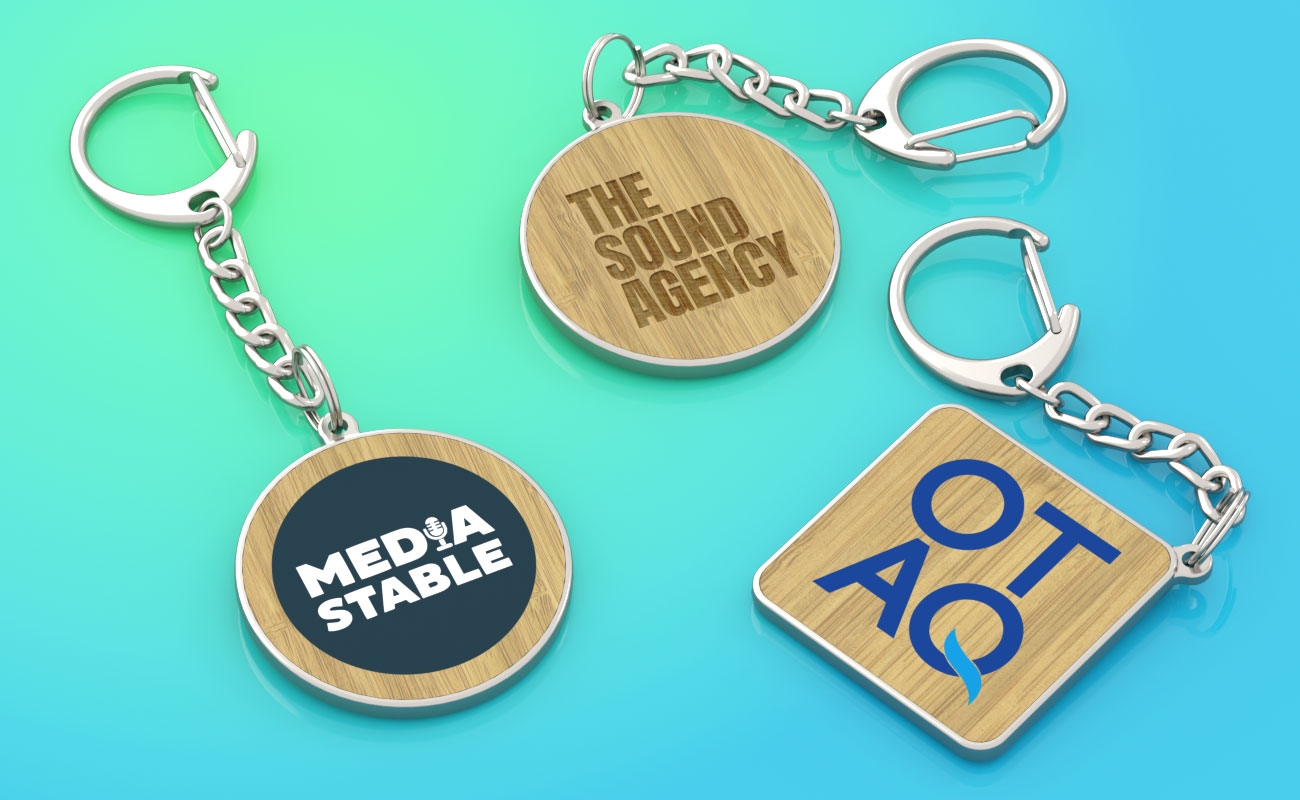 KeyCraft - Bedruckte Schlüsselanhänger aus Bambus gallery thumbnail