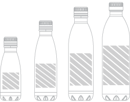 Wasserflasche Siebdruck