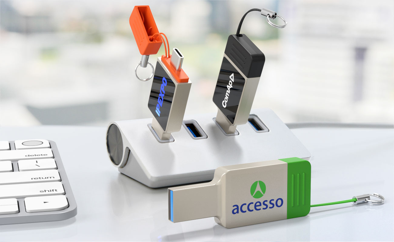 Neon - USB Stick bedrucken mit USB-C gallery thumbnail