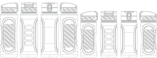 Wasserflasche Siebdruck