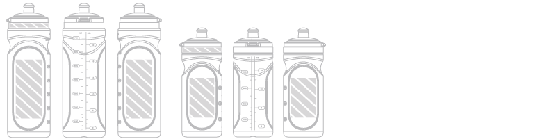 Wasserflasche Siebdruck