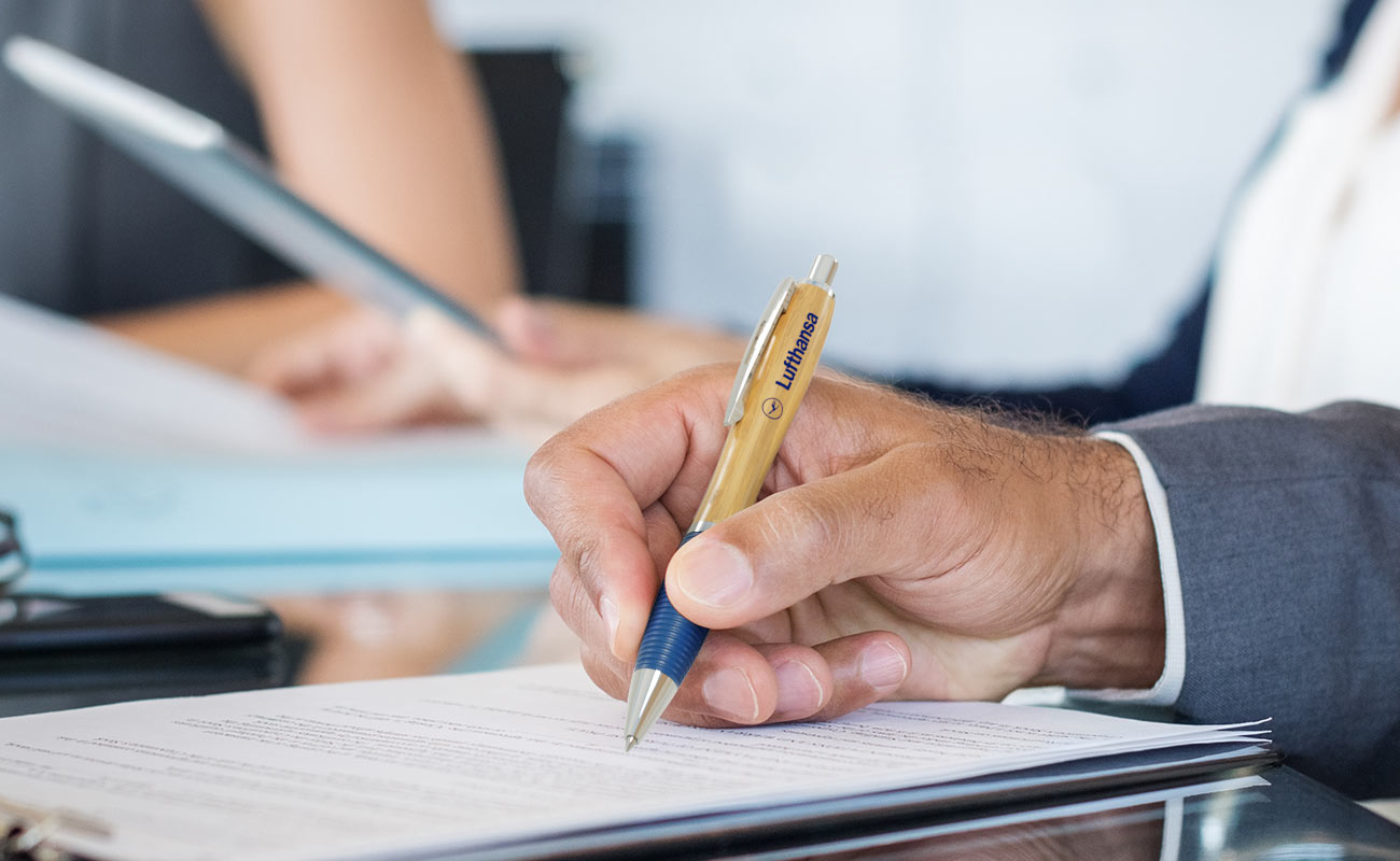 Ridge - Personalisierte Kugelschreiber aus Bambus mit Logo gallery thumbnail