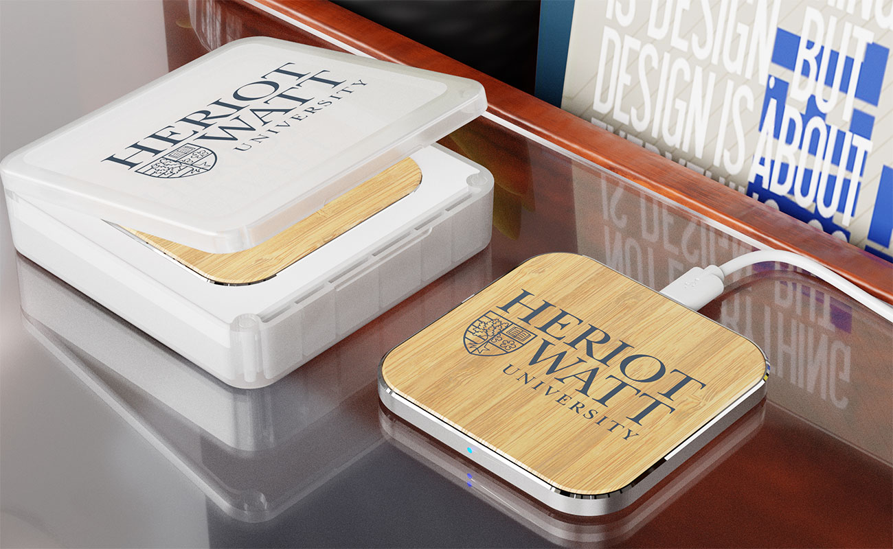 Savanna - Wireless Bambusladegerät Bedrucken gallery thumbnail