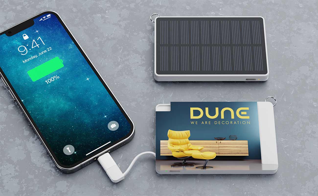 Solar Card - bedruckbare Solarpowerbank Solar Card - bedruckbare Solarpowerbank