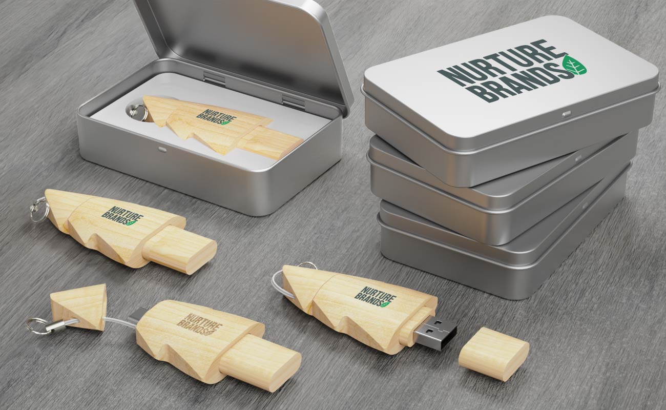 Tree Duo - USB Sticks mit Logo gallery thumbnail