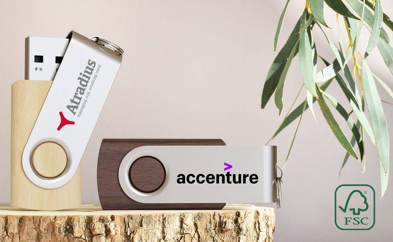 Twister Wood - USB Stick Holz Werbeartikel Twister Wood - USB Stick Holz Werbeartikel