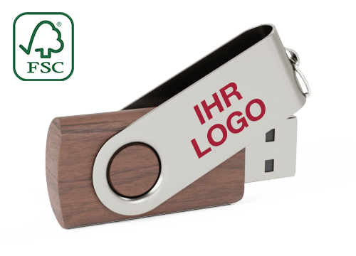 Twister Wood - USB Sticks mit Logo