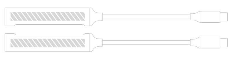 USB Hub Siebdruck